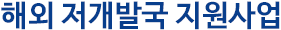 해외 저개발국 지원사업